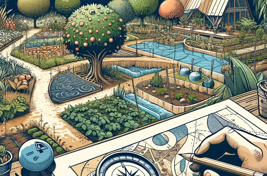 Faire une carte de son jardin en permaculture : quoi prendre en compte ?